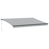 Vidaxl Luifel förlänger manuellt 500x300 cm antracit och vit