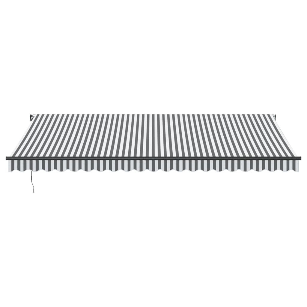 Vidaxl Luifel förlänger manuellt 500x300 cm antracit och vit