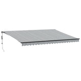 Vidaxl Luifel förlänger automatiskt 500x300 cm antracite färg och vit