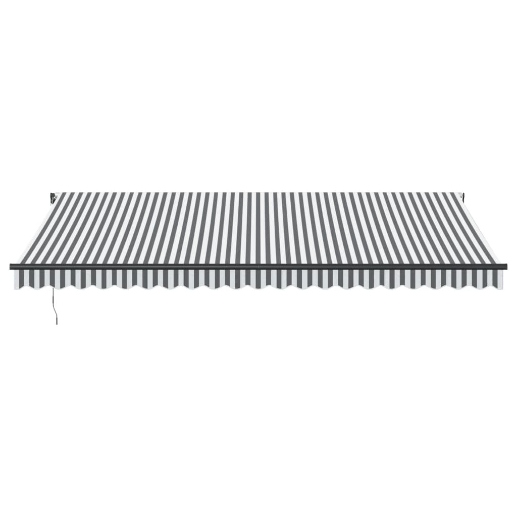 Vidaxl Luifel förlänger automatiskt 500x300 cm antracite färg och vit