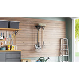 Vidaxl Gaart Tool Rack Mauer Montéierungsstlam schwaarz