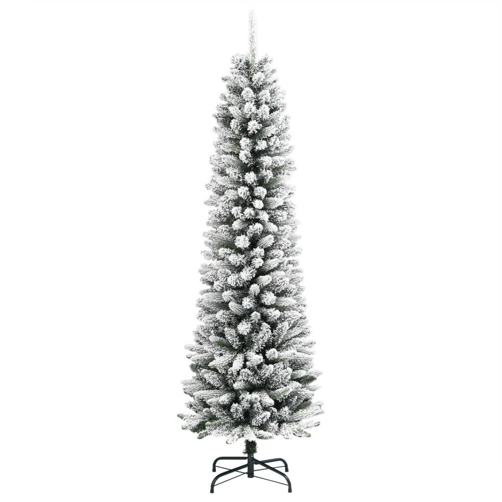 Vidaxl KunstKerstboom se sněhem úzký 180 cm PVC a PE