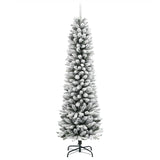 Vidaxl KunstKerstboom se sněhem úzký 180 cm PVC a PE