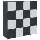 Vidaxl Storage furniture with 16 compartments and hanging rods polypropene