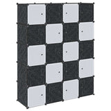 Vidaxl Storage furniture with 20 compartments and hanging rods polypropene