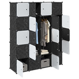 Vidaxl Storage furniture with 20 compartments and hanging rods polypropene