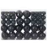 Vidaxl Christmas Balls 100 sts Ø3 4 6 cm černá