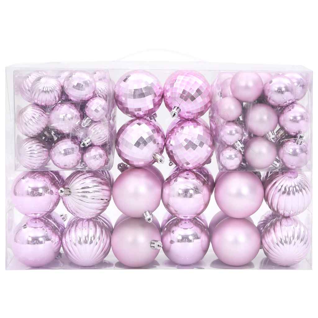 Vidaxl Christmas balls 100 st Ø3 4 6 cm pink