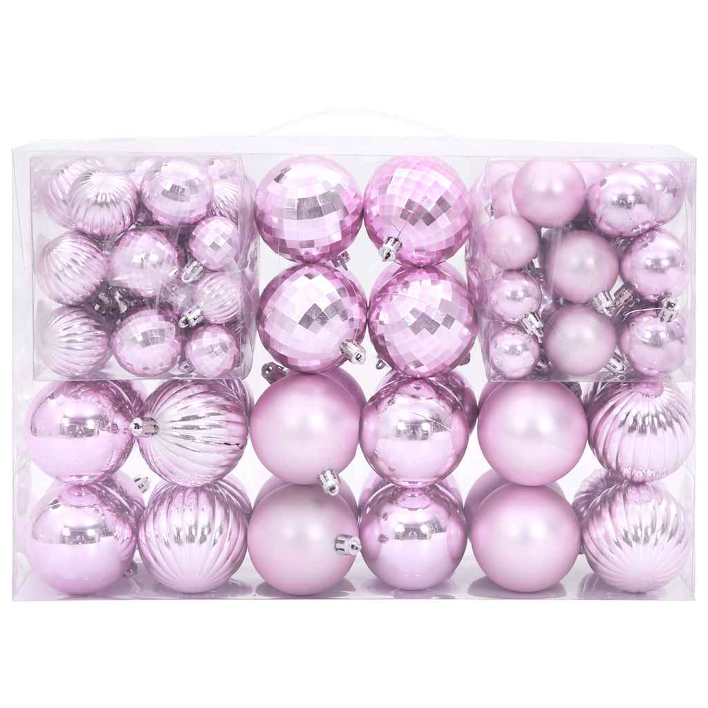 Vidaxl Christmas balls 100 st Ø3 4 6 cm pink