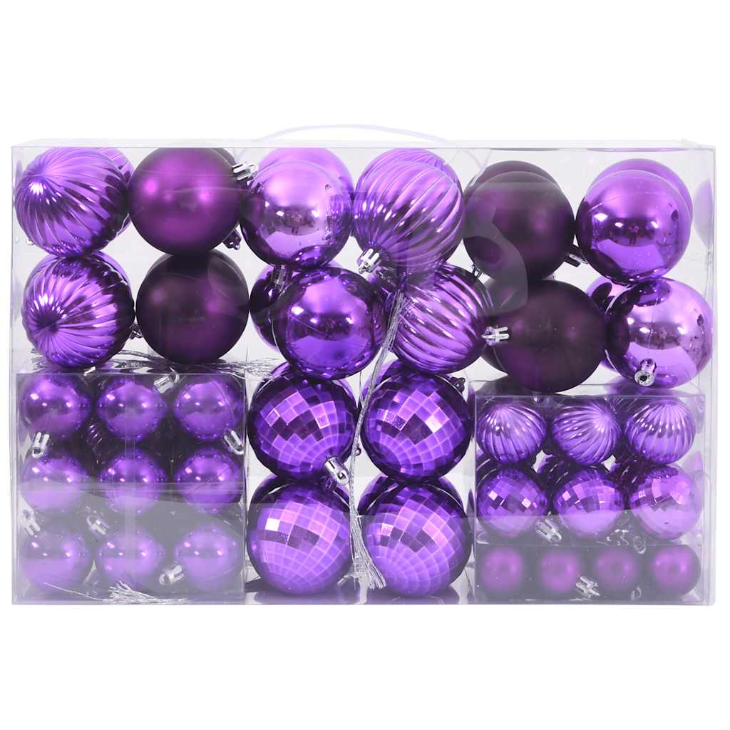 Vidaxl Christmas balls 100 sts Ø3 4 6 cm Lilac
