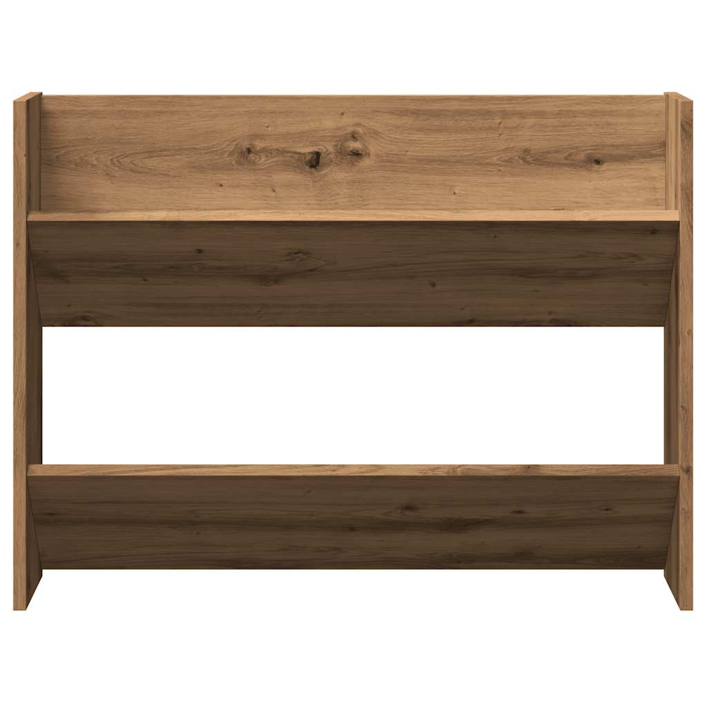 Vidaxl Mauer Schong Shoe Cabinet 80x18x60 CM veraarbechte Holz Kameran Oakfaarf