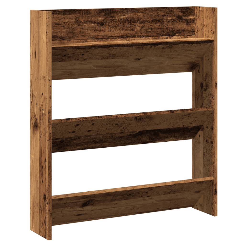 VidaXL wall shoe cabinet 80x18x90 cm Properted wood old wood colored