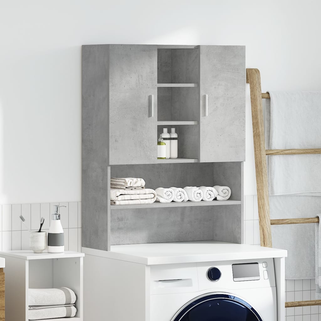 Vidaxl washing machine cupboard 70.5x25.5x90 cm concrete price