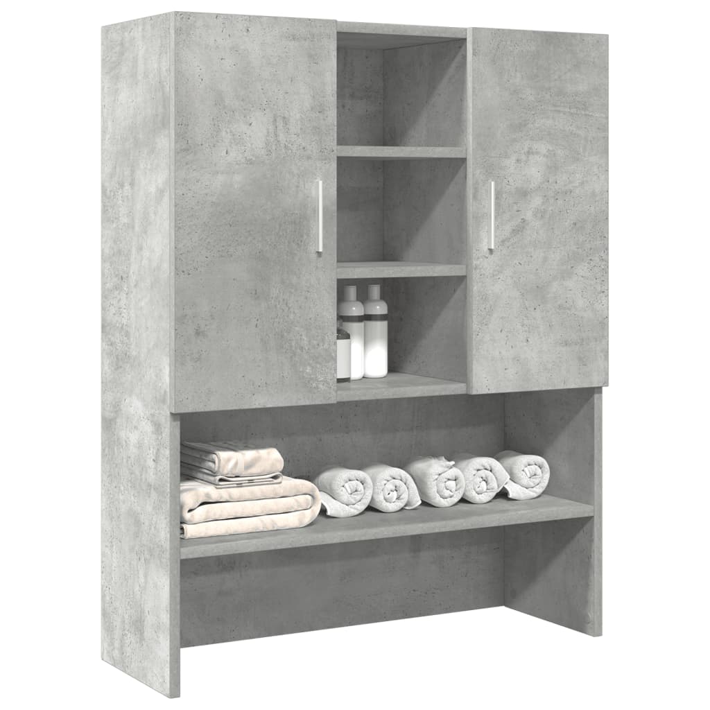 Vidaxl washing machine cupboard 70.5x25.5x90 cm concrete price