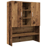 Vidaxl washing machine cupboard 70.5x25.5x90 cm old wood -colored
