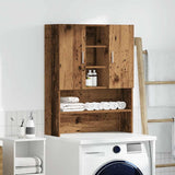 Vidaxl washing machine cupboard 70.5x25.5x90 cm old wood -colored