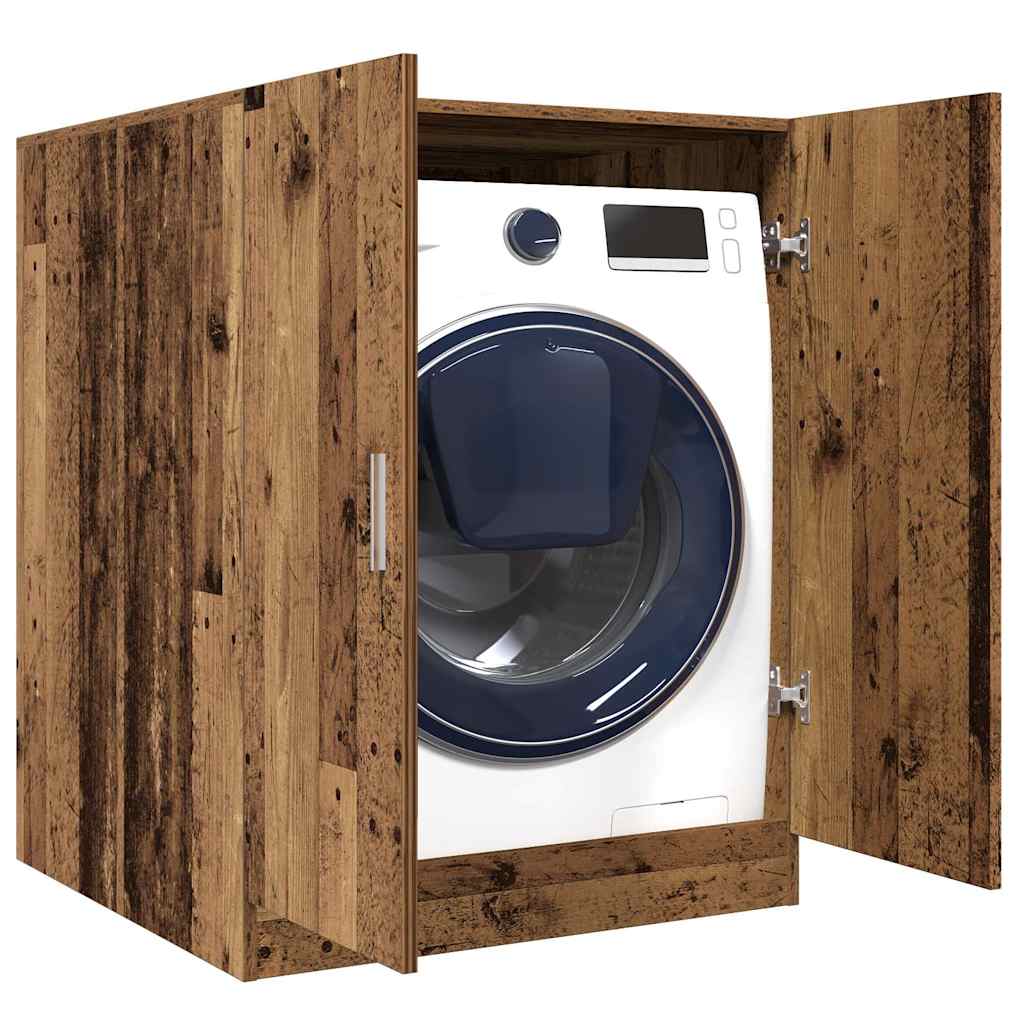Vidaxl washing machine cupboard 70.5x71.5x91.5 cm old wood colored