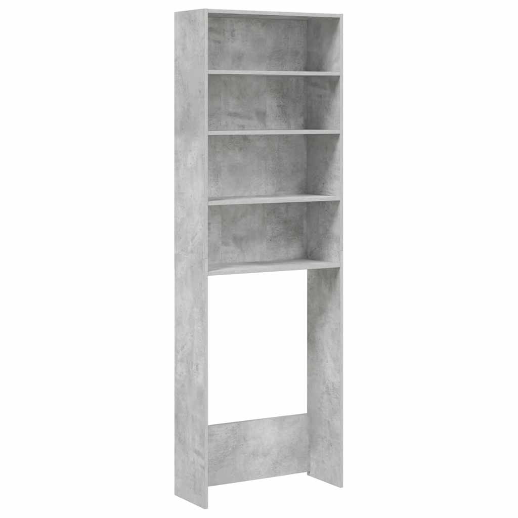 Vidaxl washing machine cabinet 64x24x190 cm concrete price