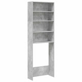 Vidaxl washing machine cabinet 64x24x190 cm concrete price