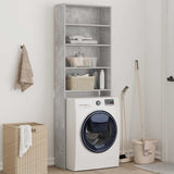 Vidaxl washing machine cabinet 64x24x190 cm concrete price