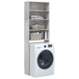 Vidaxl washing machine cabinet 64x24x190 cm concrete price