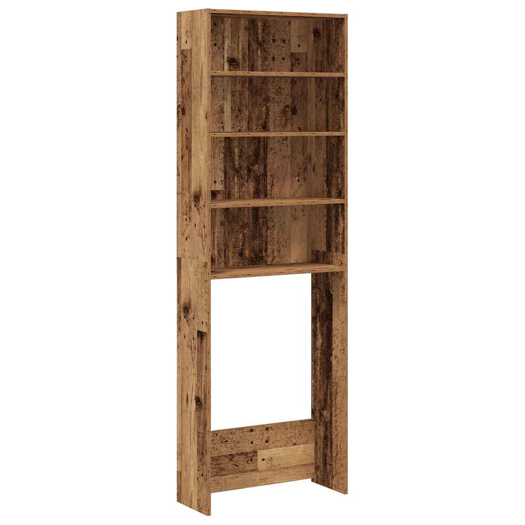 Vidaxl washing machine cupboard 64x24x190 cm old wood colored