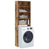 Vidaxl washing machine cupboard 64x24x190 cm old wood colored