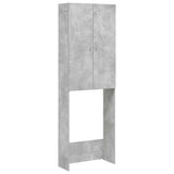 Vidaxl washing machine cabinet 64x25.5x190 cm concrete price
