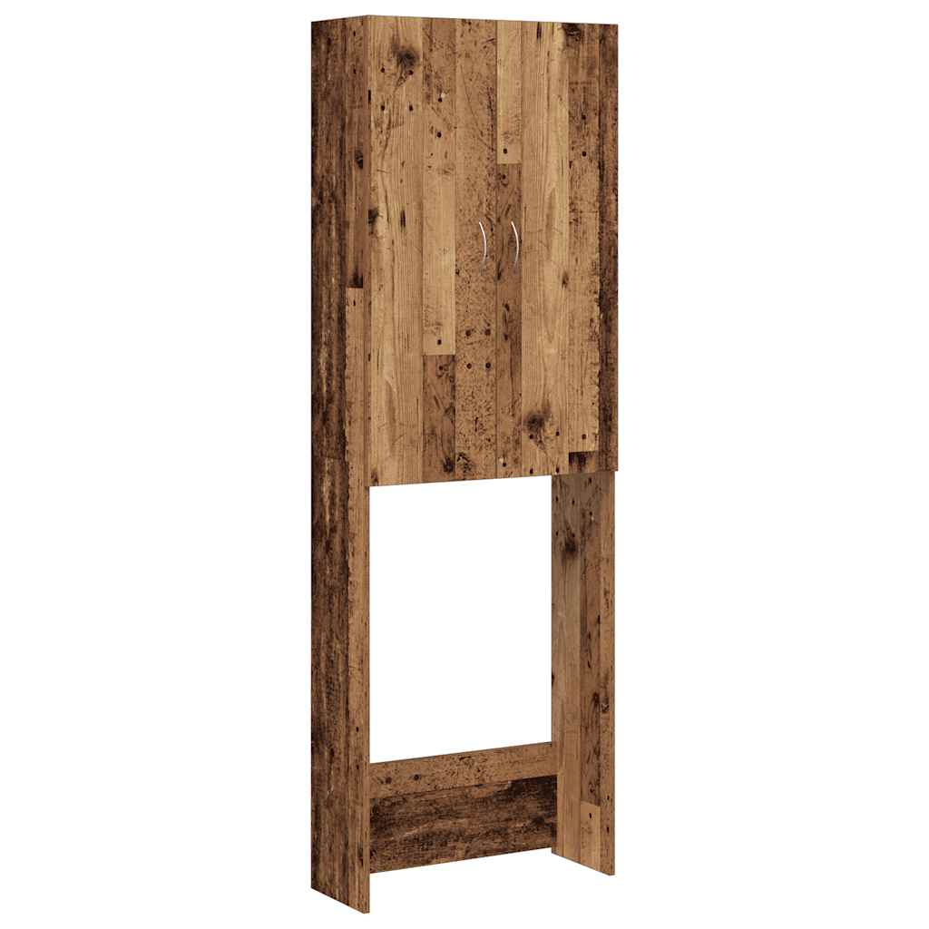 Skříňka na pračku Vidaxl 64x25,5x190 cm staré dřevěné barvy