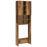 Vidaxl washing machine cabinet 64x25.5x190 cm old wood colored