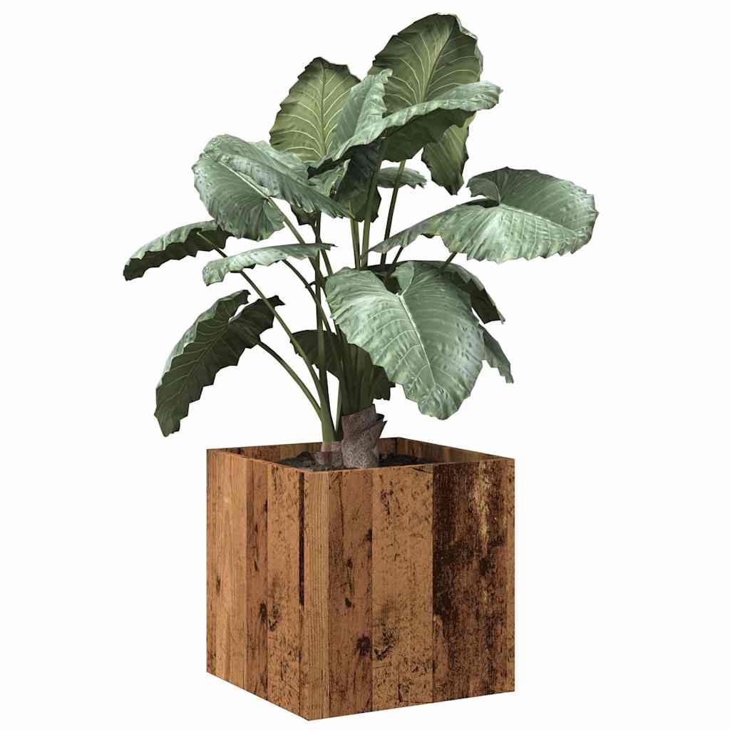 Vidaxl Pflanzer Big 40x40x40 cm verarbeitetes Holz altes Holzfarbe