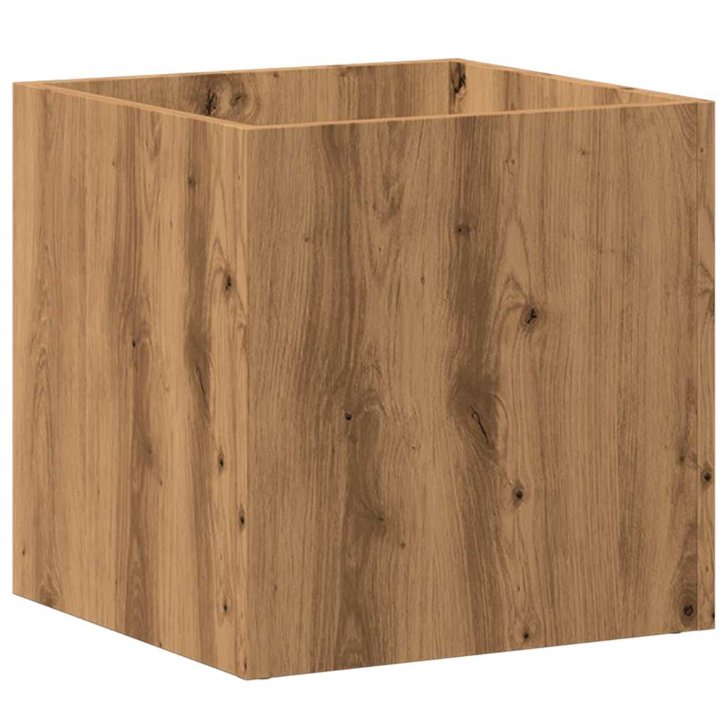 VIDAXL -Planungsbox 40x40x40 cm verarbeitete Holzhandwerker -Eichenfarbe
