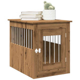 VidaXL Hondenbench 55x75x65 cm processed wood artisanal oak colored