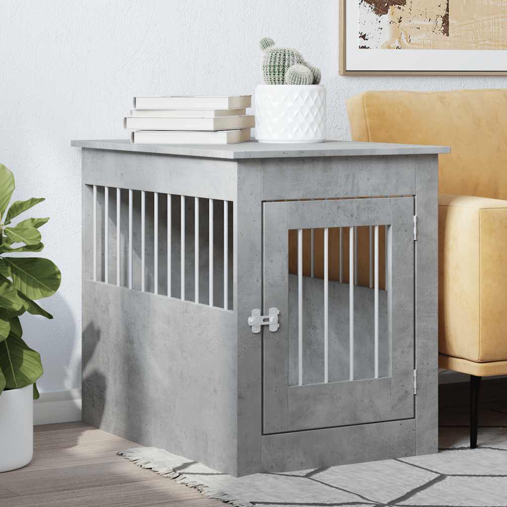 VidaXL Hondenbench 55 x 80 x 68 cm processed wood concrete price