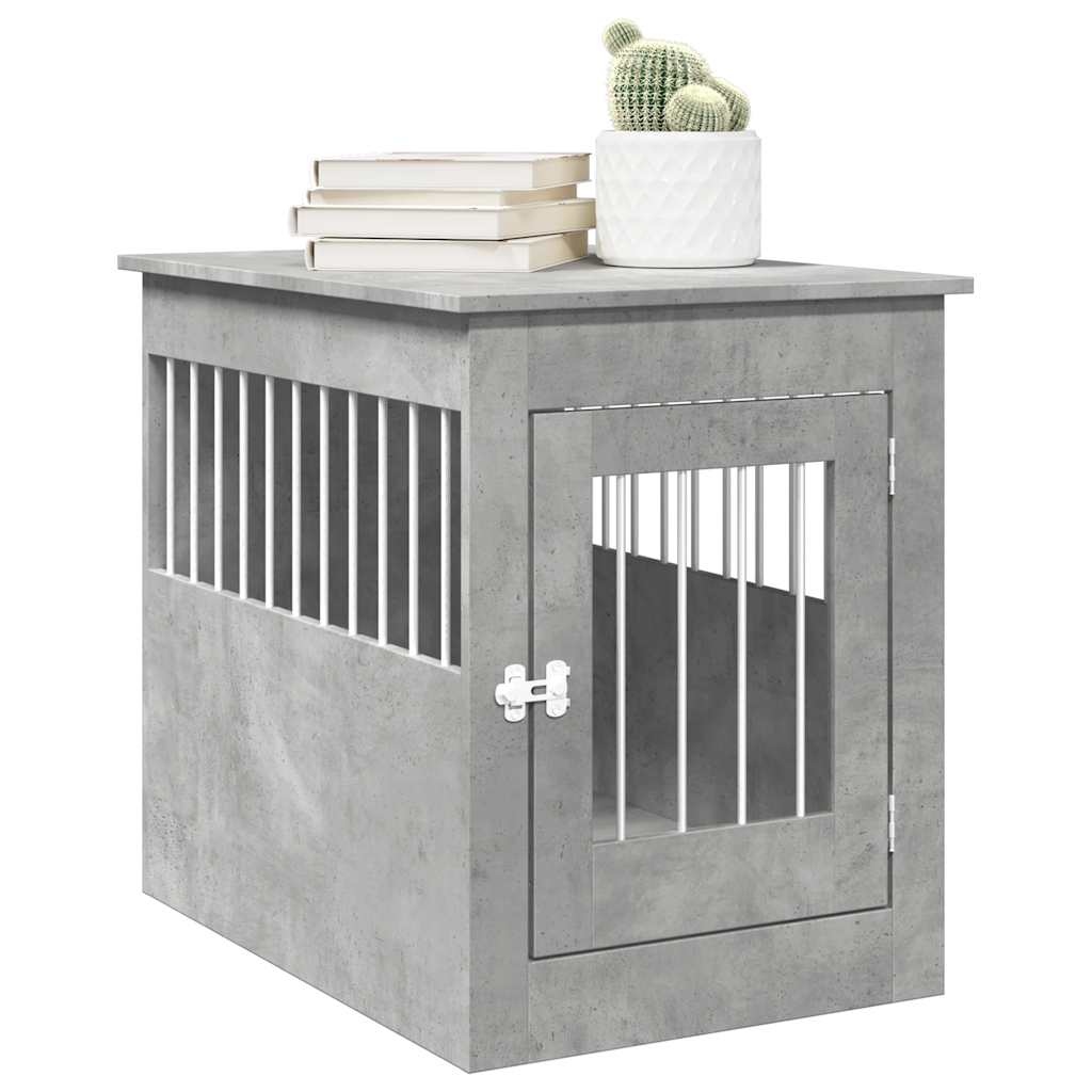VidaXL Hondenbench 55 x 80 x 68 cm processed wood concrete price