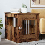 Vidaxl Hondenbench 64,5x80x71 cm Behandlet tre gammelt trefarget