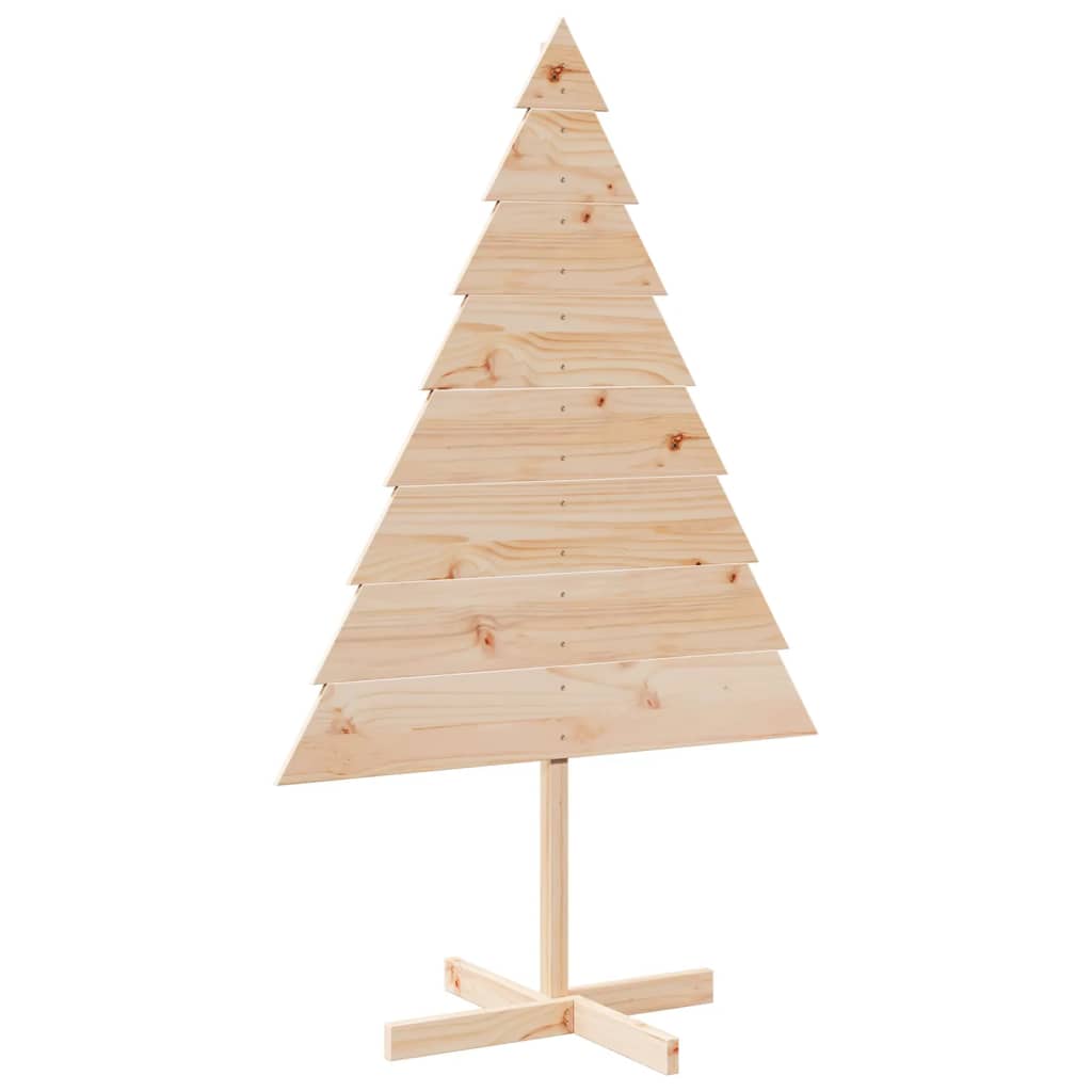 Vidaxl Chrëschtdeeg dekoréieren Chrëschtbeemchen 150 cm falt Holz
