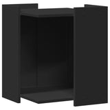 Vidaxl Cattenbakkast 42x42x51 cm verarbeitetes Holz schwarz