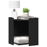 Vidaxl Cattenbakkast 42x42x51 cm verarbeitetes Holz schwarz