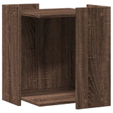 Vidaxl kattenbakkast 42x42x51 cm geschnidden Holz brong Oak -Colored