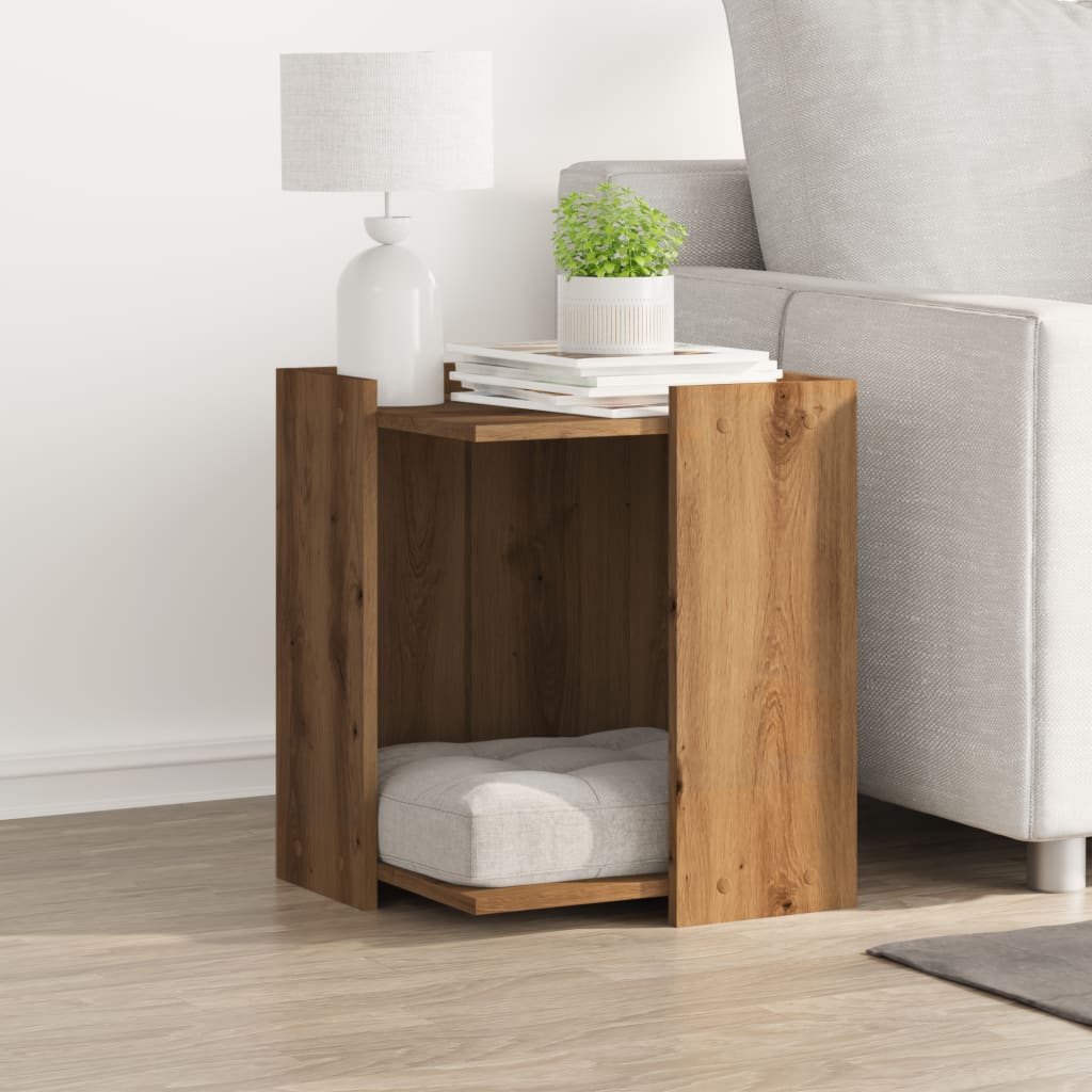 Vidaxl Cattenbakkast 42x42x51 cm verarbeiteter Holzhandwerker -Eichene -Eichen