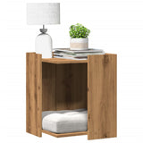 Vidaxl Cattenbakkast 42x42x51 cm verarbeiteter Holzhandwerker -Eichene -Eichen