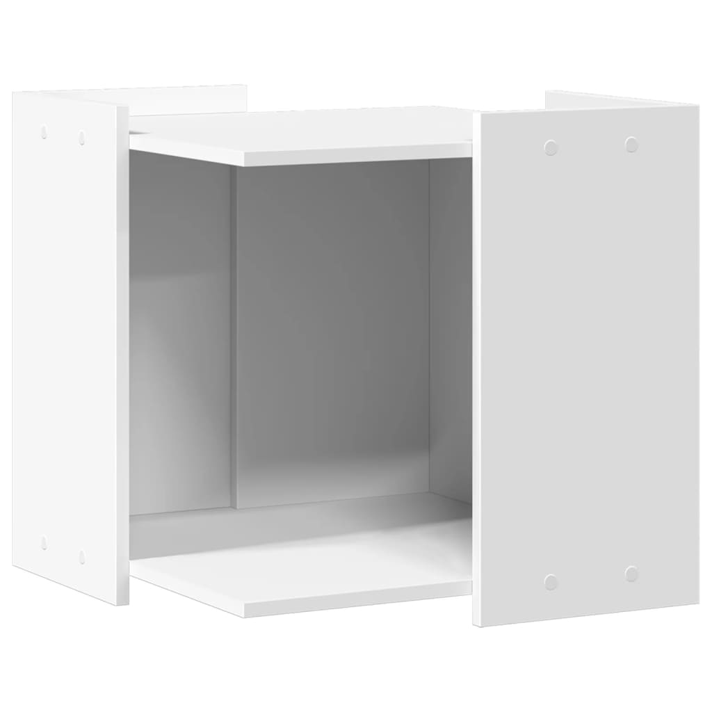 VidaXL Kattenbakkast 53x53x51 cm processed wood white