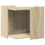 Vidaxl Cattenbakkast 53x53x51 cm Processed Wood Sonoma Oak colored