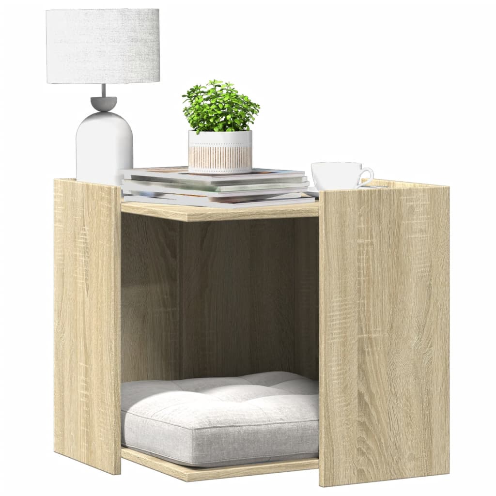 Vidaxl Cattenbakkast 53x53x51 cm Processed Wood Sonoma Oak colored