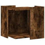Vidaxl Cattenbakkast 53x53x51 cm Properted Wood Smoked Oak colored