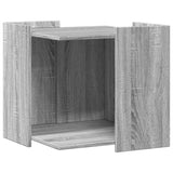 Vidaxl Cattenbakkast 53x53x51 cm de madera procesada gris soma color