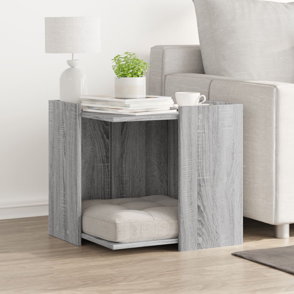 Vidaxl Cattenbakkast 53x53x51 cm de madera procesada gris soma color