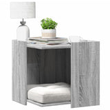 Vidaxl Cattenbakkast 53x53x51 cm de madera procesada gris soma color