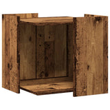 VidaXL Kattenbakkast 53x53x51 cm processed wood old wood colored